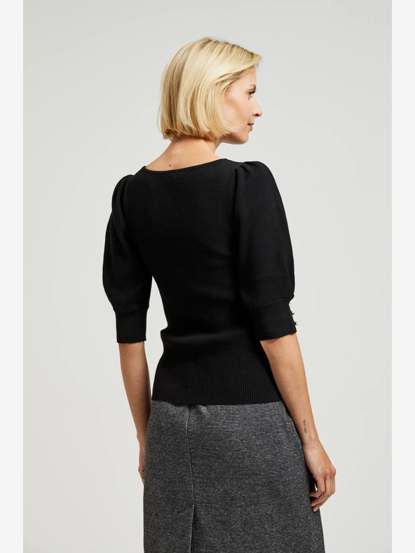 Moodo Črn ženski pulover Moodo