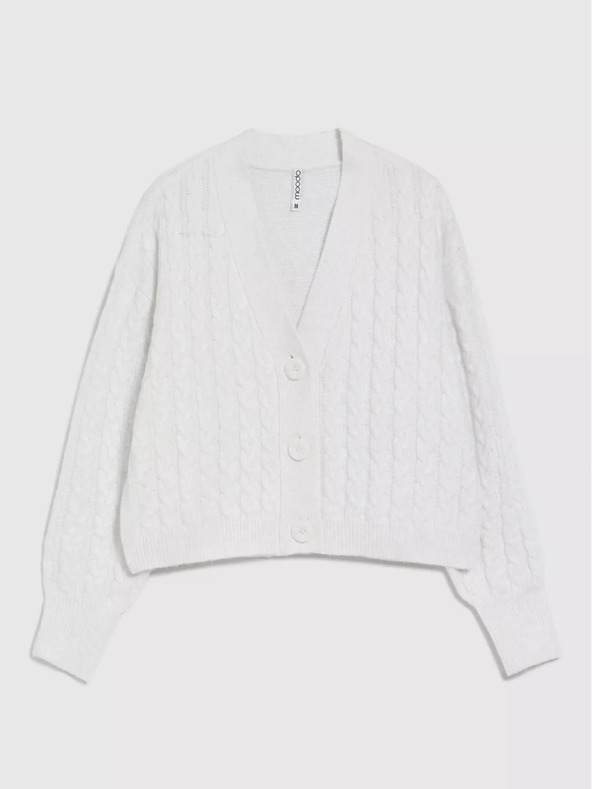 Moodo Bela kratka jopica z gumbi Moodo