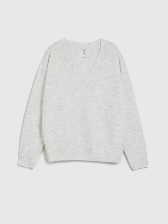 Moodo Ženski pulover z V-izrezom Moodo