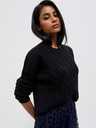 Moodo Črn ženski pulover Moodo
