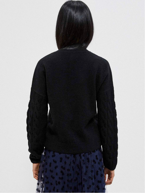 Moodo Črn ženski pulover Moodo