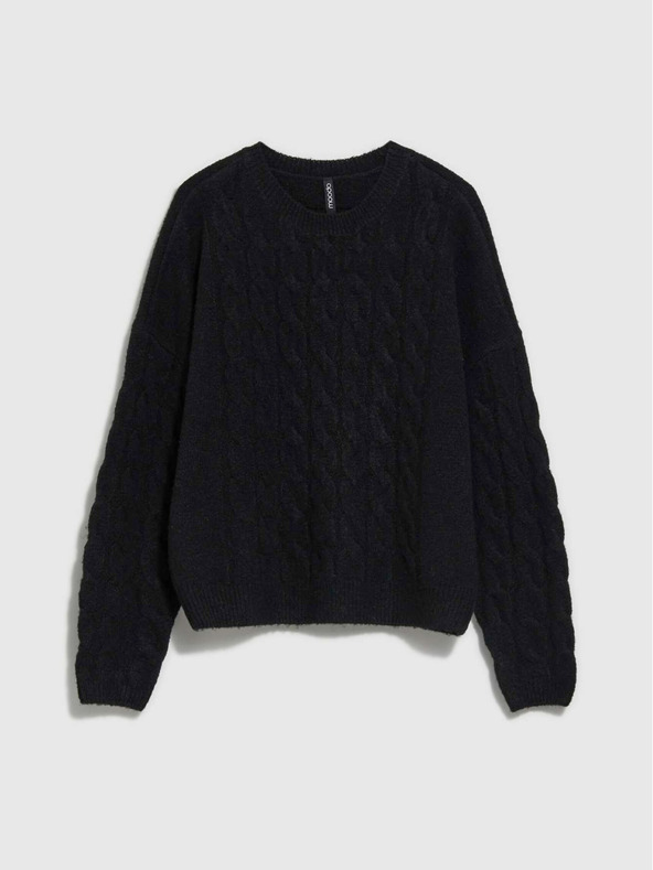 Moodo Črn ženski pulover Moodo