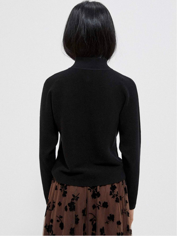 Moodo Črn ženski pulover Moodo