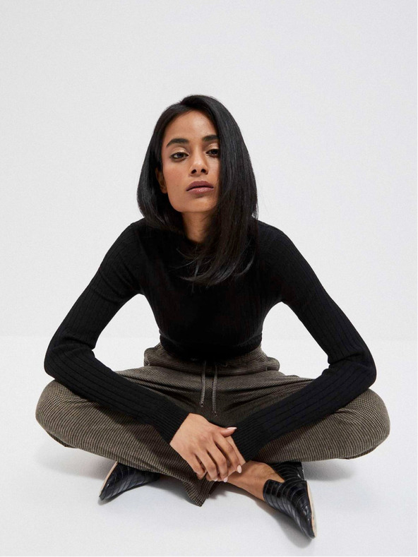 Moodo Črn ženski pulover Moodo