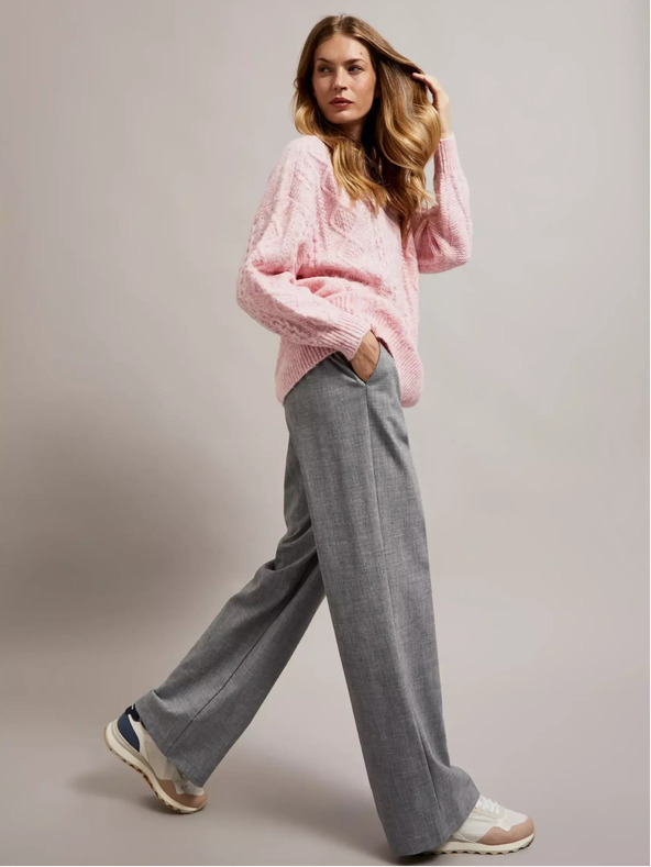 Moodo Roza pulover ohlapnega kroja Moodo