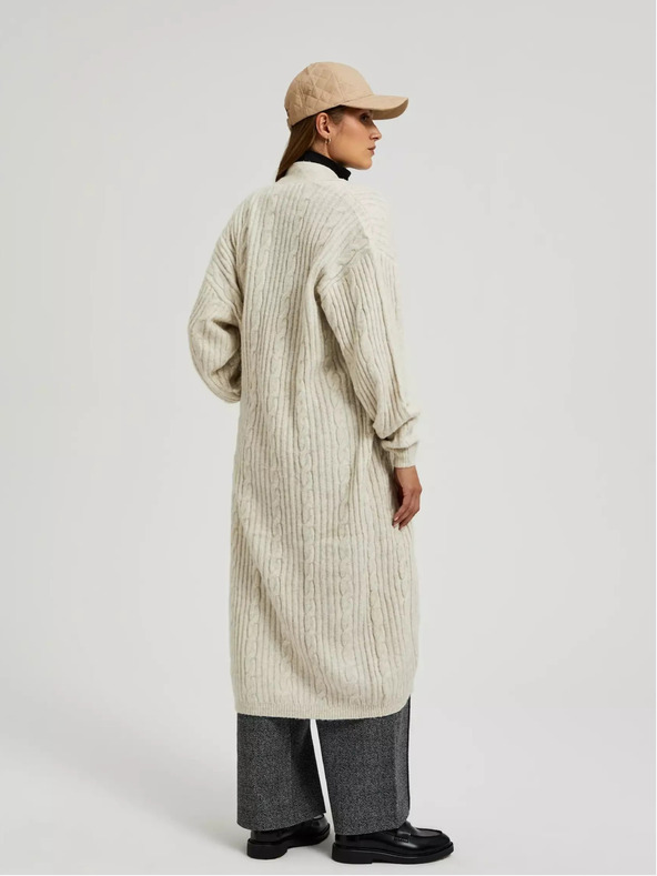 Moodo Bež dolga jopa Moodo