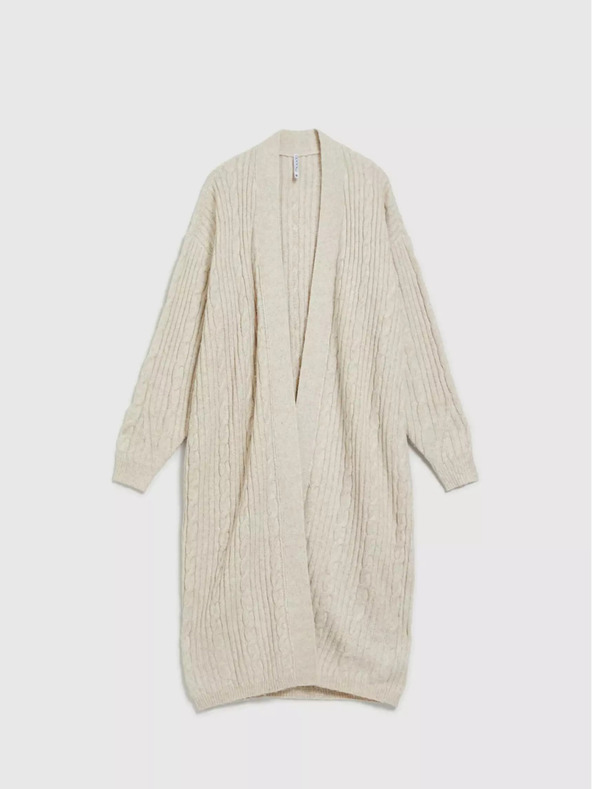 Moodo Bež dolga jopa Moodo