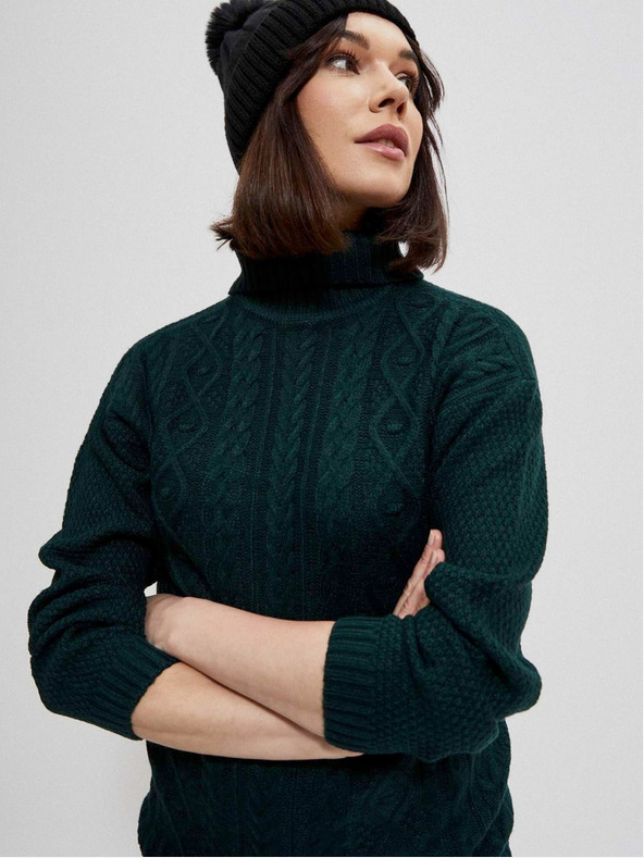 Moodo Temno zelena ženska jopa Moodo