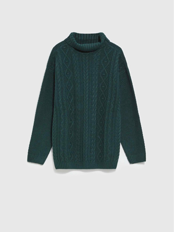 Moodo Temno zelena ženska jopa Moodo