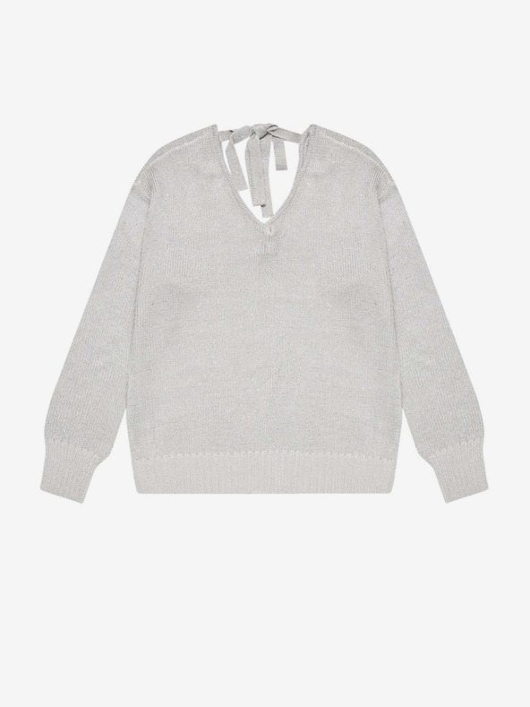 Moodo Siv ženski svetleč pulover Moodo