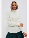 Moodo Kremni ženski pulover Moodo