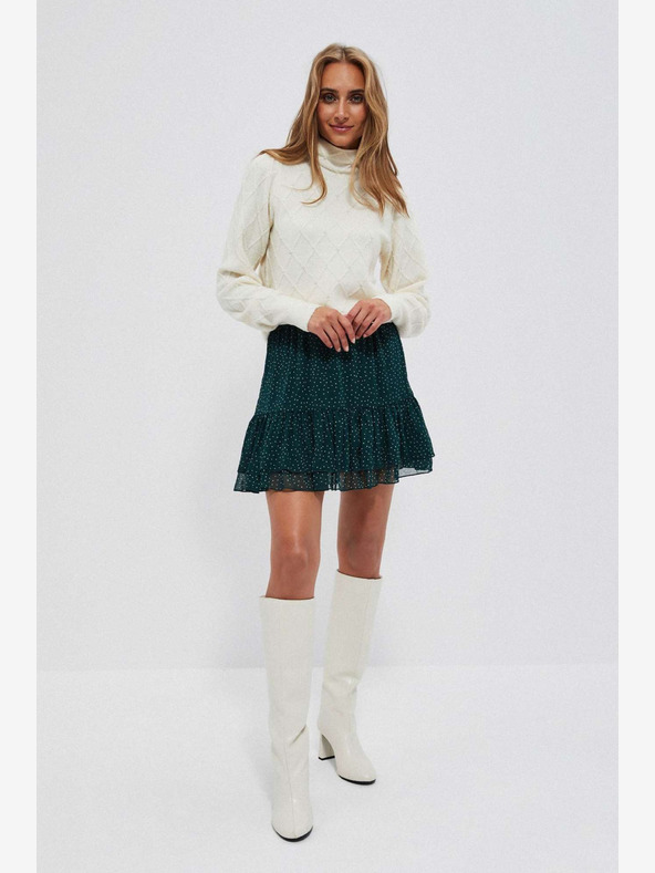 Moodo Kremni ženski pulover Moodo