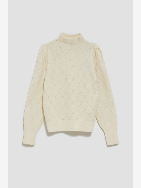 Moodo Kremni ženski pulover Moodo