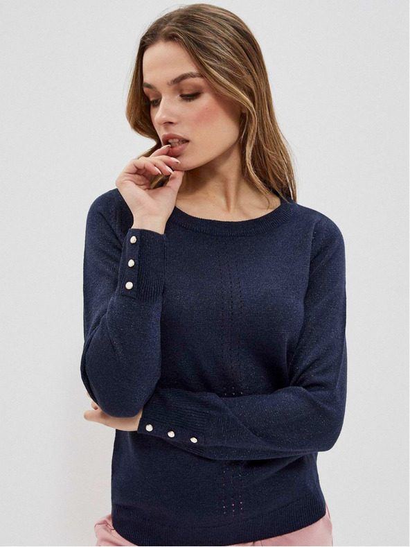 Moodo Temno modra ženska jopa Moodo