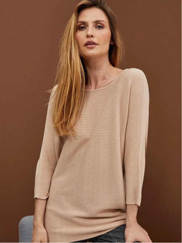 Moodo Moodo Bež ženski pulover