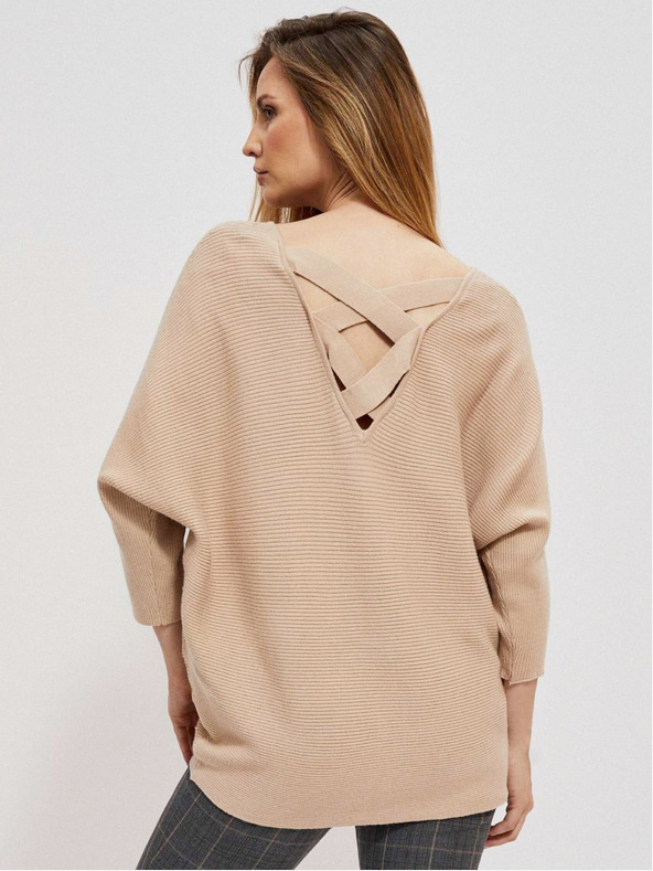 Moodo Moodo Bež ženski pulover