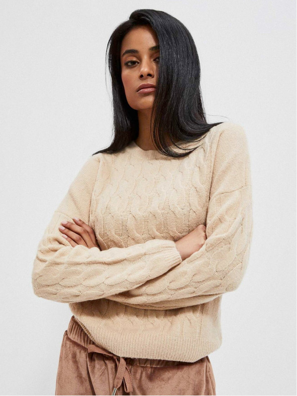 Moodo Moodo Bež ženski pulover