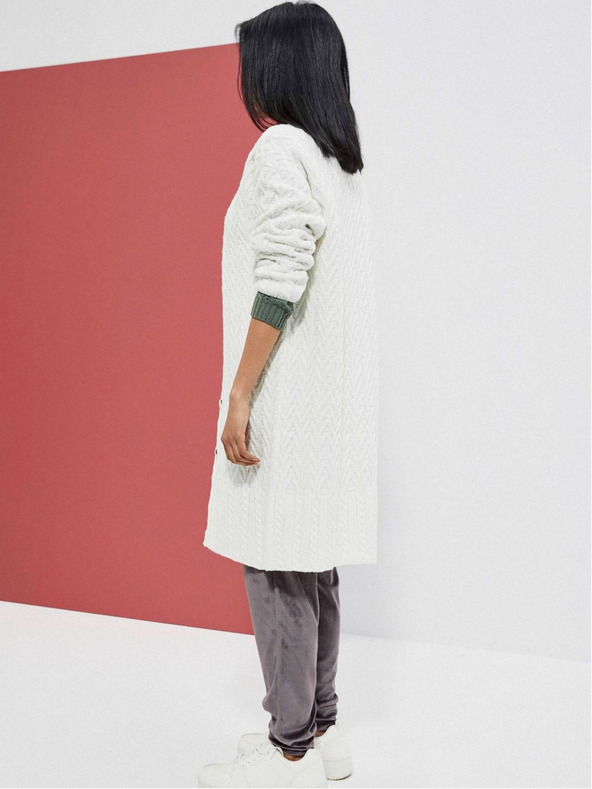 Moodo Bela ženska dolga jopica Moodo