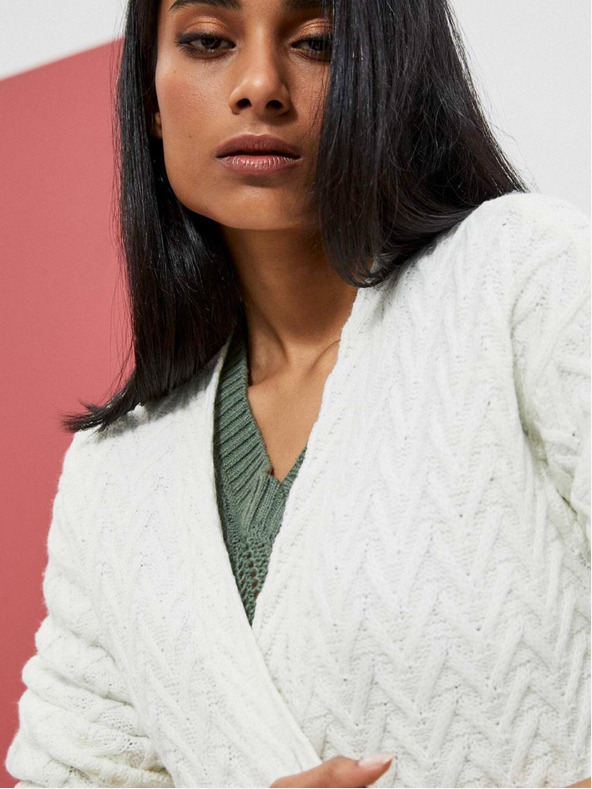 Moodo Bela ženska dolga jopica Moodo