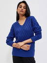 Moodo Modri ženski pulover Moodo
