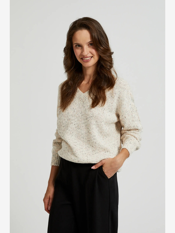 Moodo Moodo Bež ženski pulover