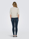 ONLY Bež ženski pulover s kratkimi rokavi ONLY ONLRICA