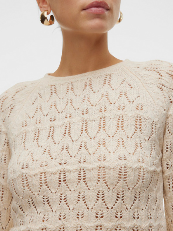 Vero Moda Bež ženski pulover Vero Moda