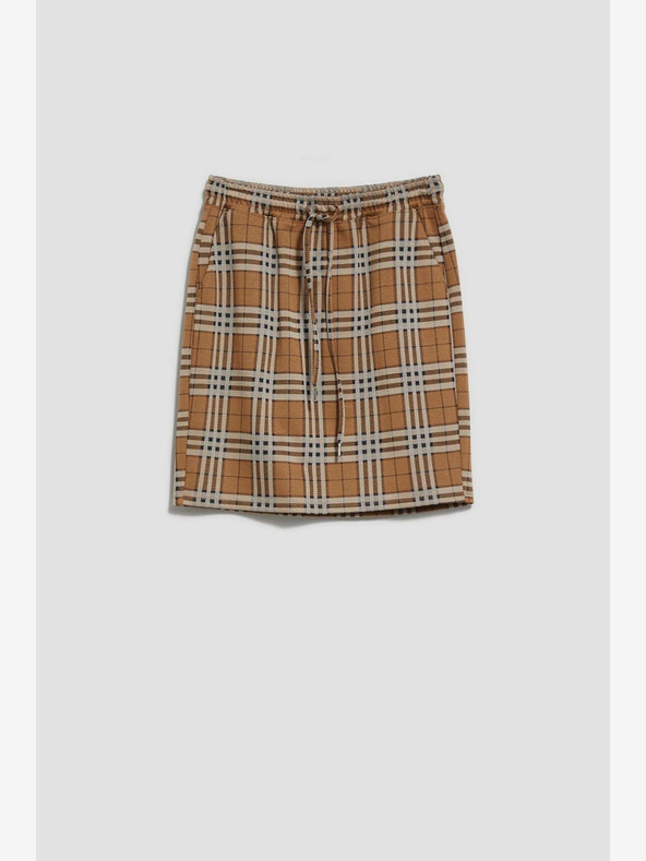 Moodo Rjava ženska karirasta krila Moodo