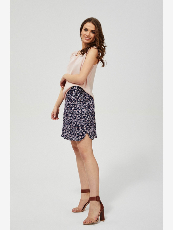 Moodo Temno modro žensko krilo s cvetličnim vzorcem Moodo