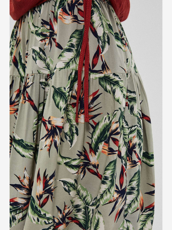 Moodo Svetlo zelena ženska cvetlična krila Moodo