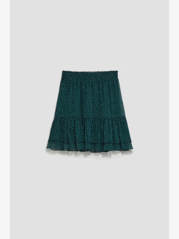 Moodo Zeleno žensko krilo s pikami Moodo