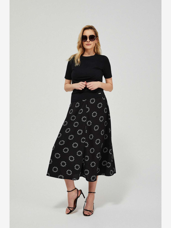 Moodo Črna ženska vzorčasta krila Moodo