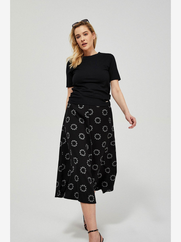 Moodo Črna ženska vzorčasta krila Moodo