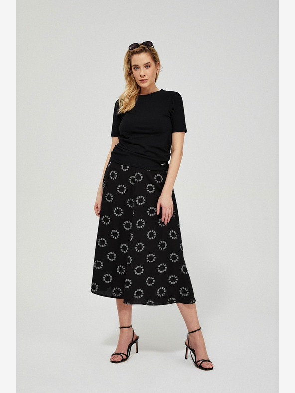 Moodo Črna ženska vzorčasta krila Moodo