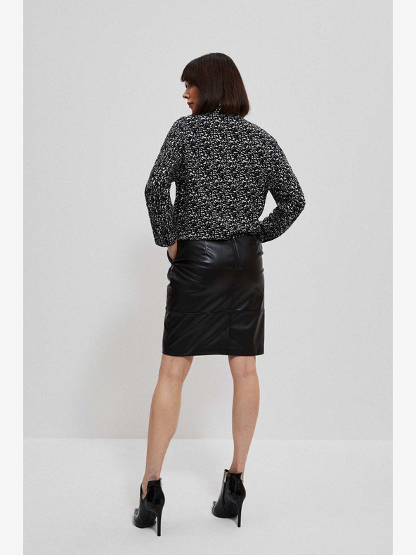 Moodo Črna ženska krila iz usnja Moodo