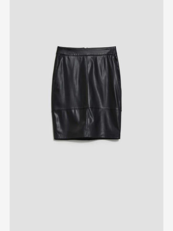 Moodo Črna ženska krila iz usnja Moodo