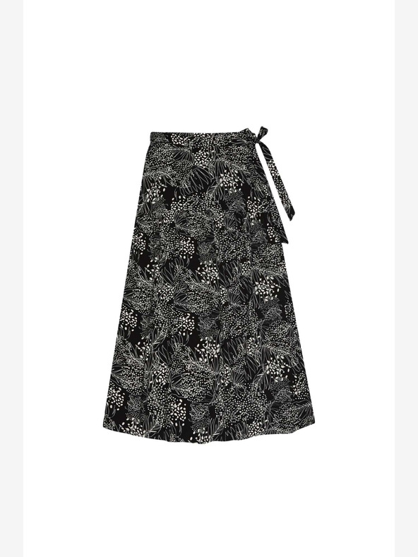 Moodo Belo-črno žensko vzorčasto krilo Moodo