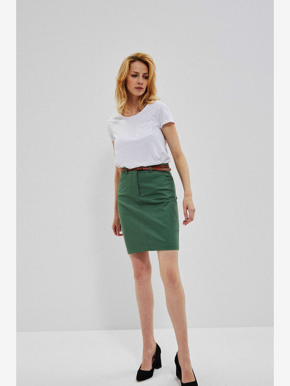 Moodo Zeleno žensko krilo s pasom Moodo