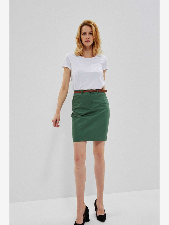 Moodo Zeleno žensko krilo s pasom Moodo