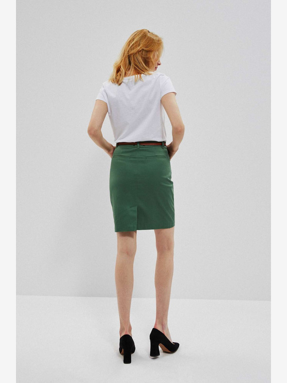 Moodo Zeleno žensko krilo s pasom Moodo