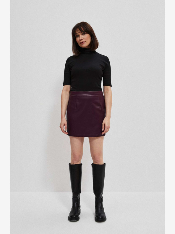 Moodo Burgundska ženska krila iz usnja Moodo