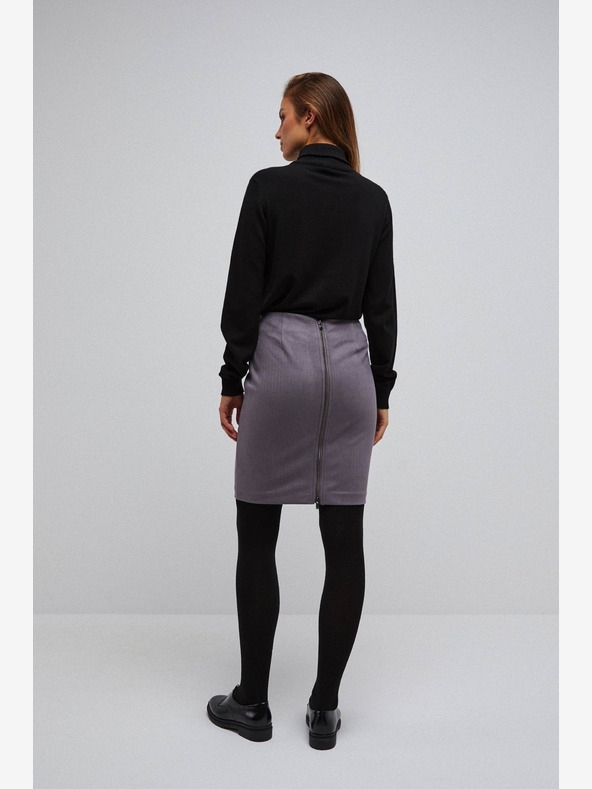 Moodo Siva ženska karirasta krila Moodo