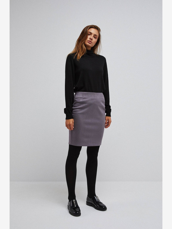 Moodo Siva ženska karirasta krila Moodo