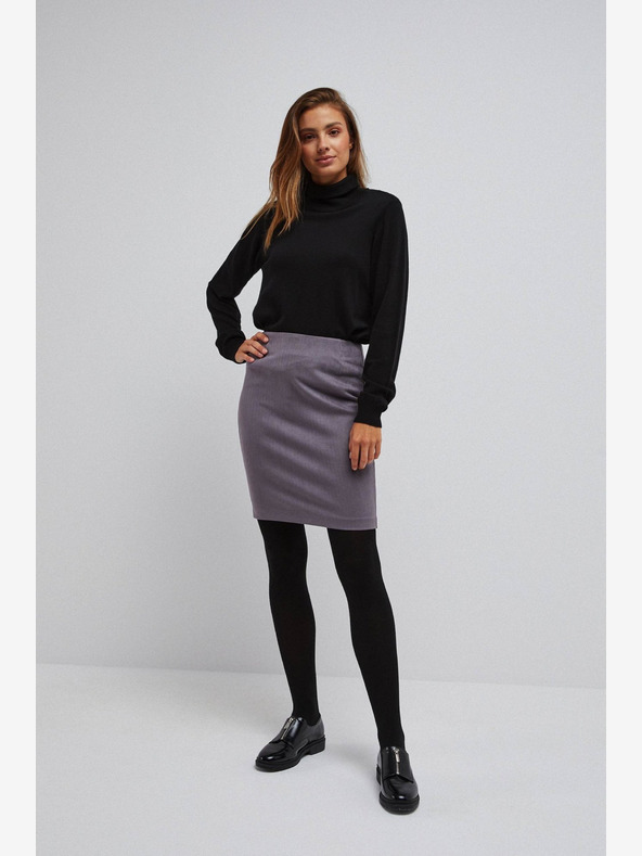 Moodo Siva ženska karirasta krila Moodo