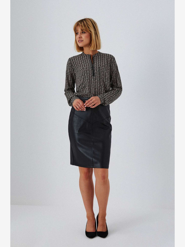 Moodo Črna ženska krila iz usnja Moodo