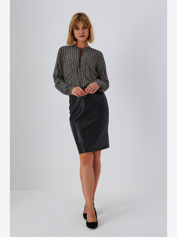 Moodo Črna ženska krila iz usnja Moodo