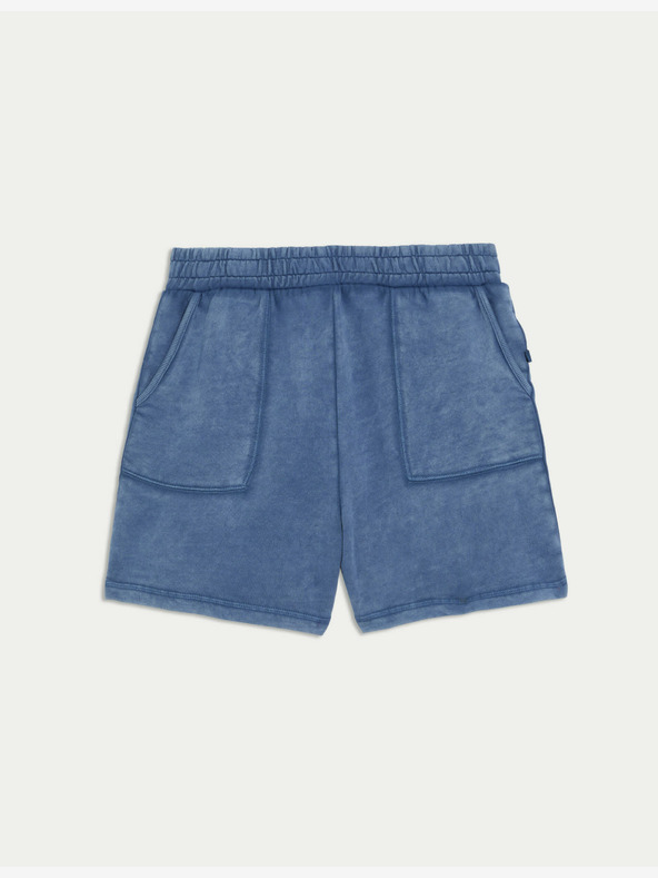 Marks & Spencer Kratke hlače z lepljenimi šivi, čisti bombaž Marks & Spencer modra