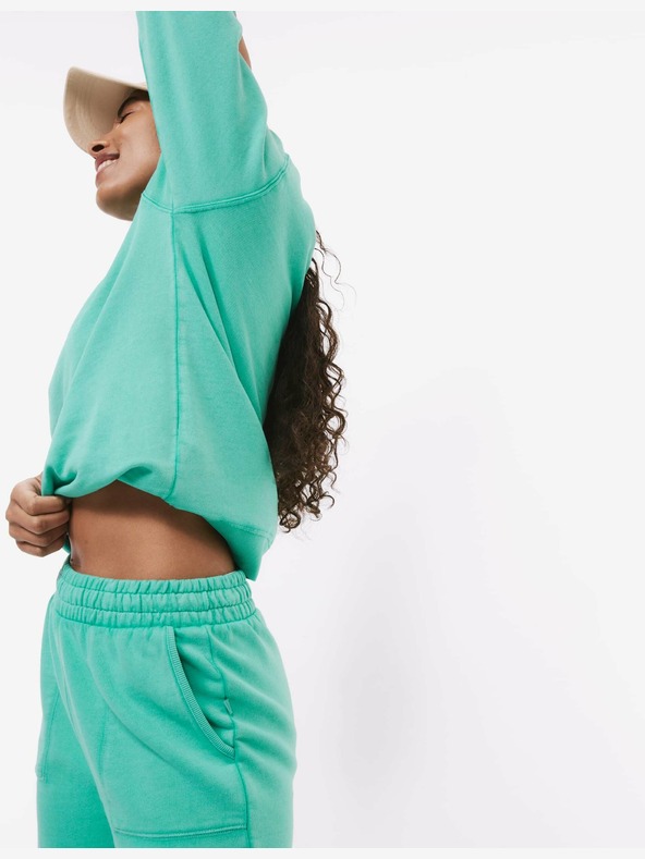 Marks & Spencer Kratke hlače iz čistega bombaža Marks & Spencer z lepljenimi šivi zelene barve