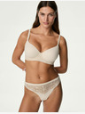 Marks & Spencer tangice Body Soft™ s čipko, komplet 3 kosov Marks & Spencer bež
