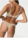 Marks & Spencer tangice Body Soft™ s čipko, komplet 3 kosov Marks & Spencer bež